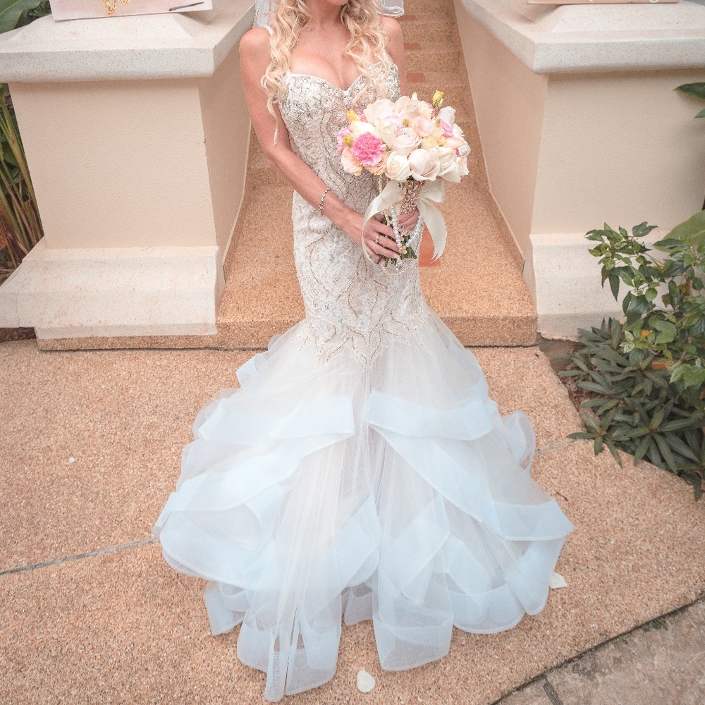 ✨OFFERS WELCOME✨TRUMPET MERMAID WEDDING PROM DRESS - Picture 1 of 8
